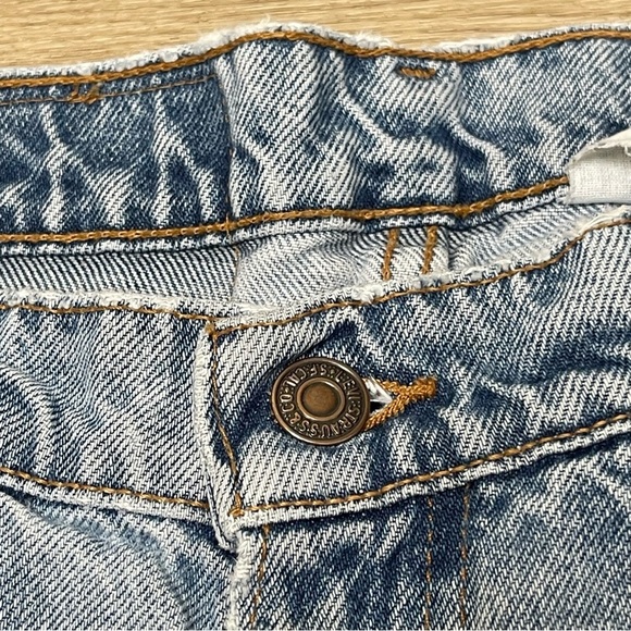 Vintage Orange Tab Levi’s Distressed Cut Off Midrise Denim Shorts Waist 28” - Picture 8 of 14